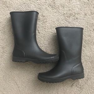 Sperry rain boots good condition matte black
